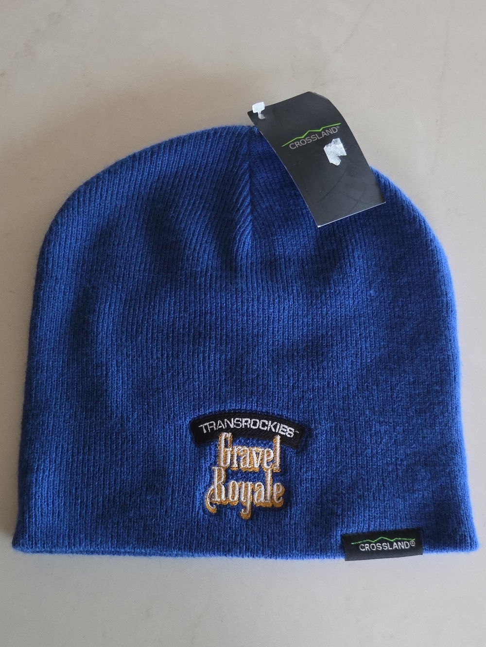 TransRockies Gravel Royale Blue Knit Beanie